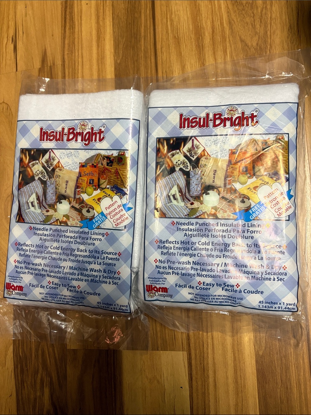 Insul-Bright Needle Punched Insulated Lining - White (2 Packs)